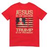 Jesus Is My Savior Trump Is My President Trump 2024 Usa Flag TShirt