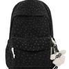 Schoolbag Japanese Ins Girl's Heart Bow School Bag, Junior and Senior High School Student Backpack Large Capacity Autumn and Winter Lightweight 