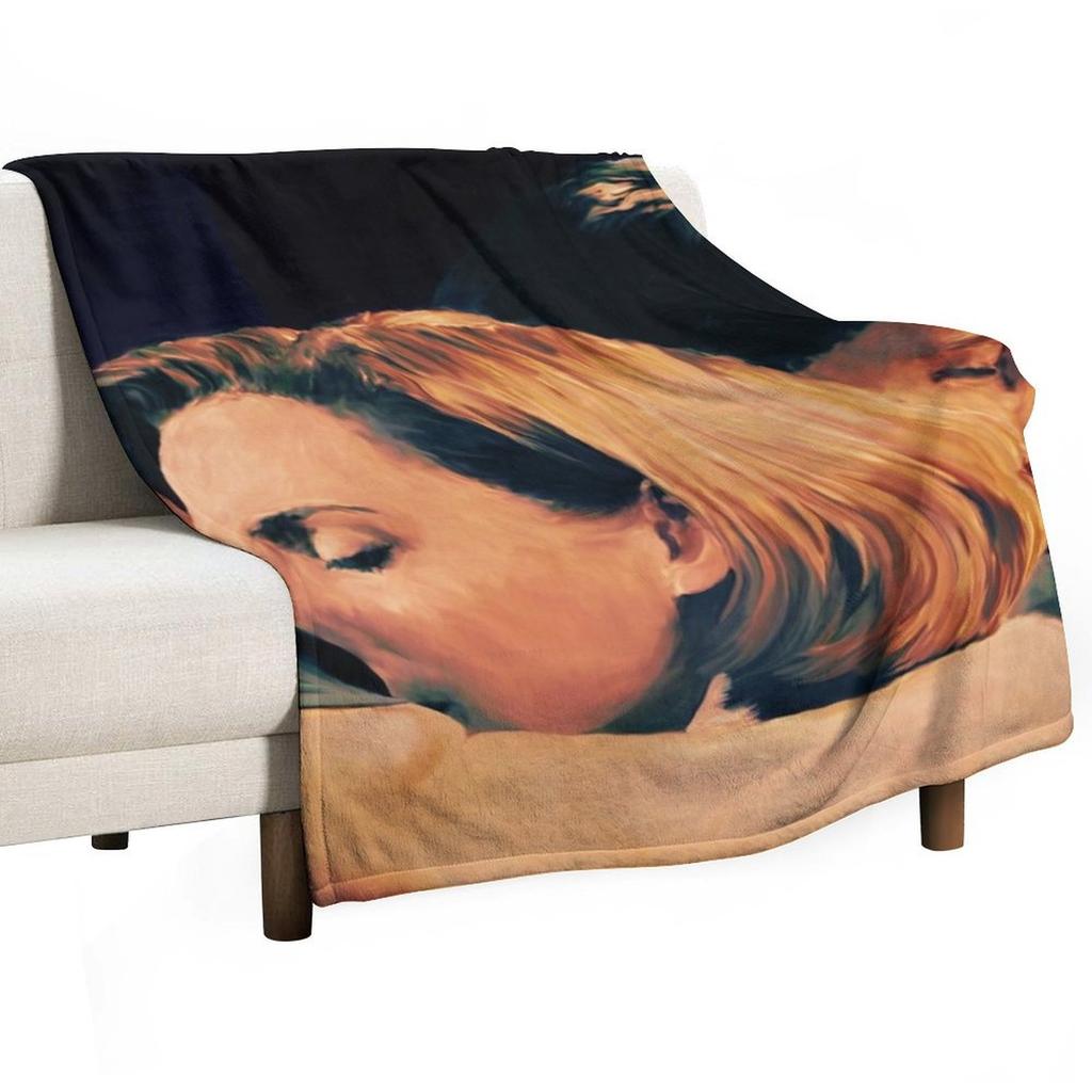 You've Made Me a Whole Person Painting Throw Blanket Warm Winter Luxury Throw Christmas Gifts Luxury Blankets