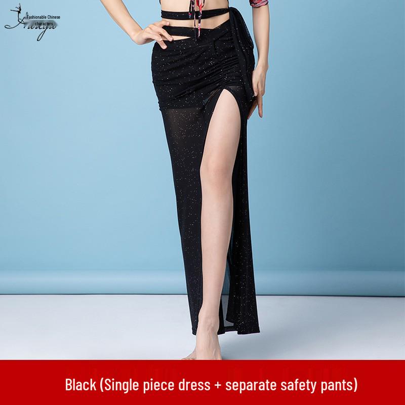 Women's Belly Dance Practice Costume - 2025 New Sexy Oriental Long Dress Beginner Performance Set
