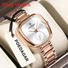 Swiss Luxury Ladies Watch Waterproof Quartz Watch With Elegant Oval Dial For Casual Wear