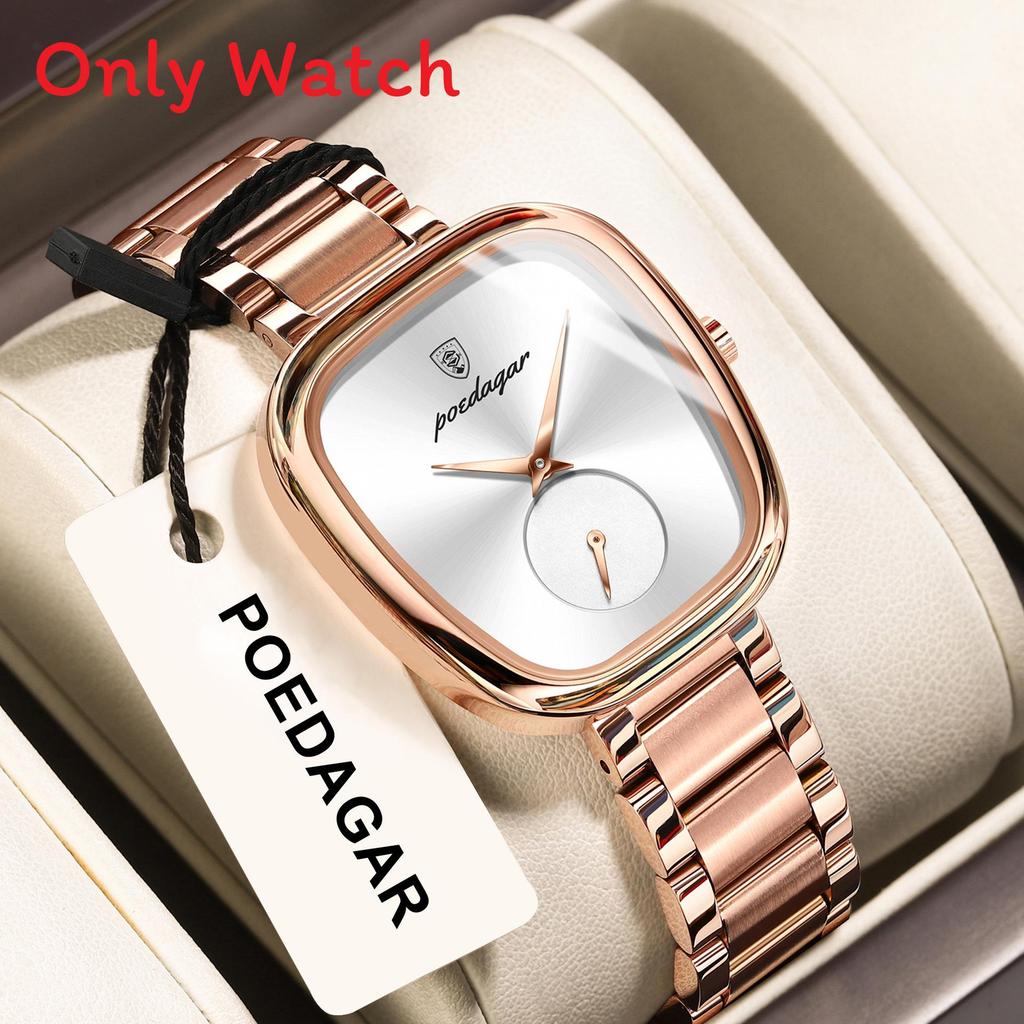Swiss Luxury Ladies Watch Waterproof Quartz Watch With Elegant Oval Dial For Casual Wear