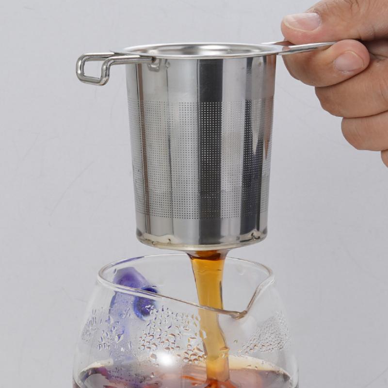 Stainless Steel Loose Leaf Tea Steeper Fine Mesh Filter Bags Practical Coffee Filter For Home Tea Making Accessories