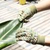Gartenhandschuhe mit Blumenmuster, durchstichfeste Schutzhandschuhe, wasserdichte Anti-Rutsch-Handschuhe, Geschenk für Frauen, Hobbygärtner