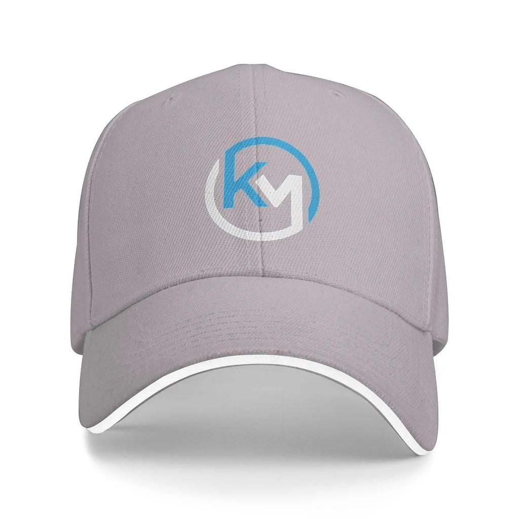 KM Football Soccer White & White Baseball Cap Casual Unisex Unisex Hip Hop Hats Adjustable Print Outdoor Gym Caps