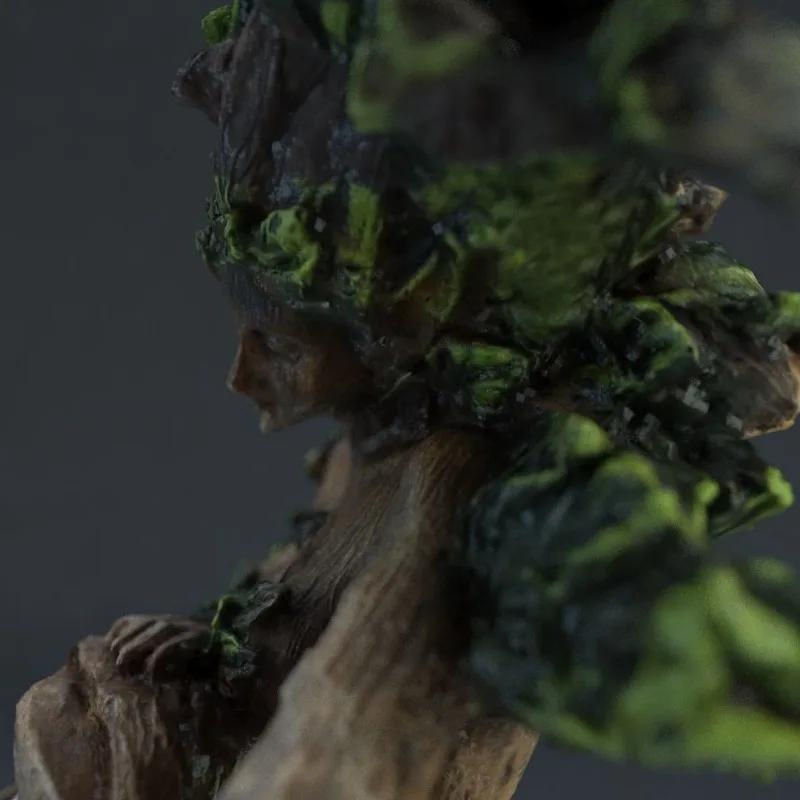 1PC Natural Forest Goddess Bird Statue Resin Desktop Decoration Personalized Creative Garden Ornaments