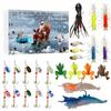 Fishing Lure Christmas Countdown Calendar 24 Days Advent Christmas Fishing Lure Tackle Kit For Lake Stream River Bass Trout Men