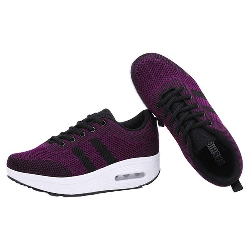 Premium Quality New Women Wedge Sneakers With Breathable Mesh For All-day Comfort