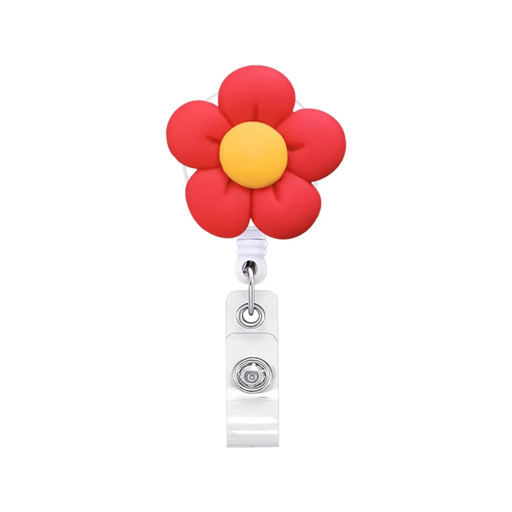 1 pieza Portatarjeta de identificación de trabajo con carrete retráctil para insignia de enfermera/doctor, llavero, accesorios para insignias, regalos para mujeres