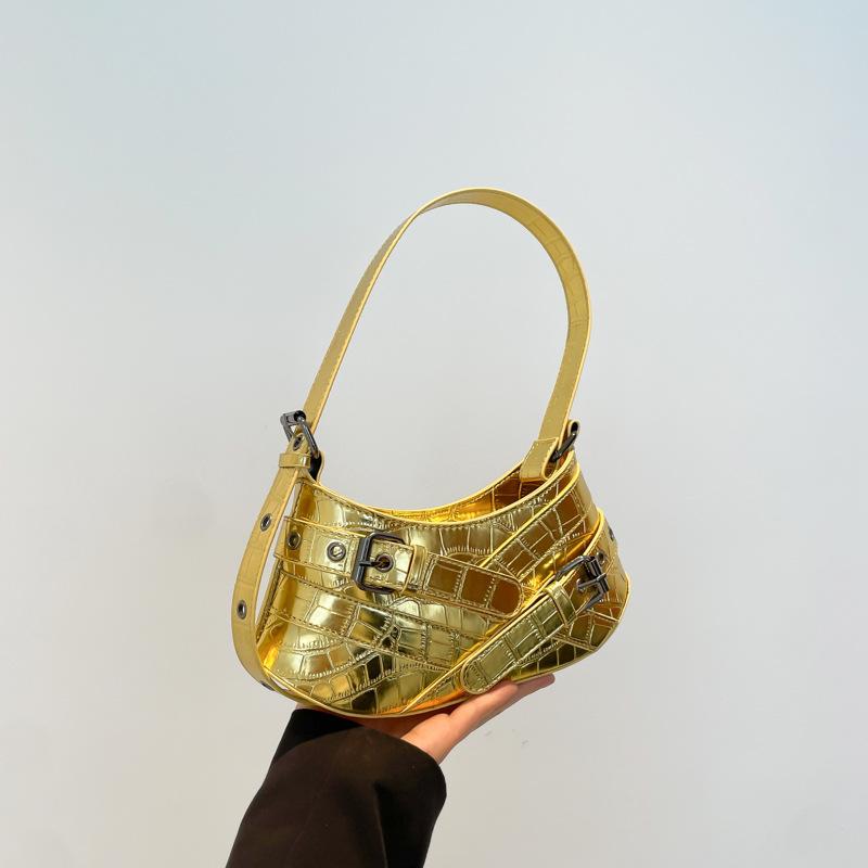 Hochwertige lässige Nischen-Tasche Damen neue Mode Schulter-Achsel-Tasche vielseitige kleine Tasche