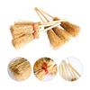 10pcs Mini Broom Witch Straw Brooms DIY Party Decoration Hanging Ornaments Halloween Props Dollhouse Accessories New