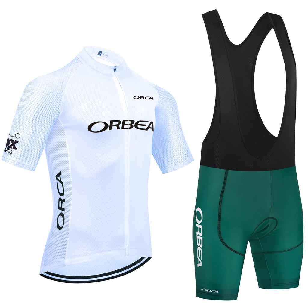 2026 Cycling Set Green Cycling Jersey Team ORBEA ORCA Bike Jersey Bibs Shorts Anti-Swear Ropa Ciclismo Bicycle Maillot Clothing
