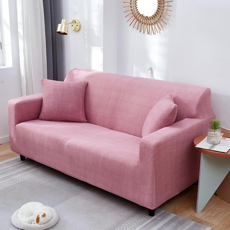 Sectional Sofa Covers for Living Room Stretch Pets Corner L Shape Seat Covers Pink 1 2 3 4 Seater Couch Cover Couch Slipcover