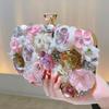 2025 Women New Clutch Elegant And Fashionable Evening Bags Floral Party Wedding Chain Dinner Handbags Banquet Lady Purse