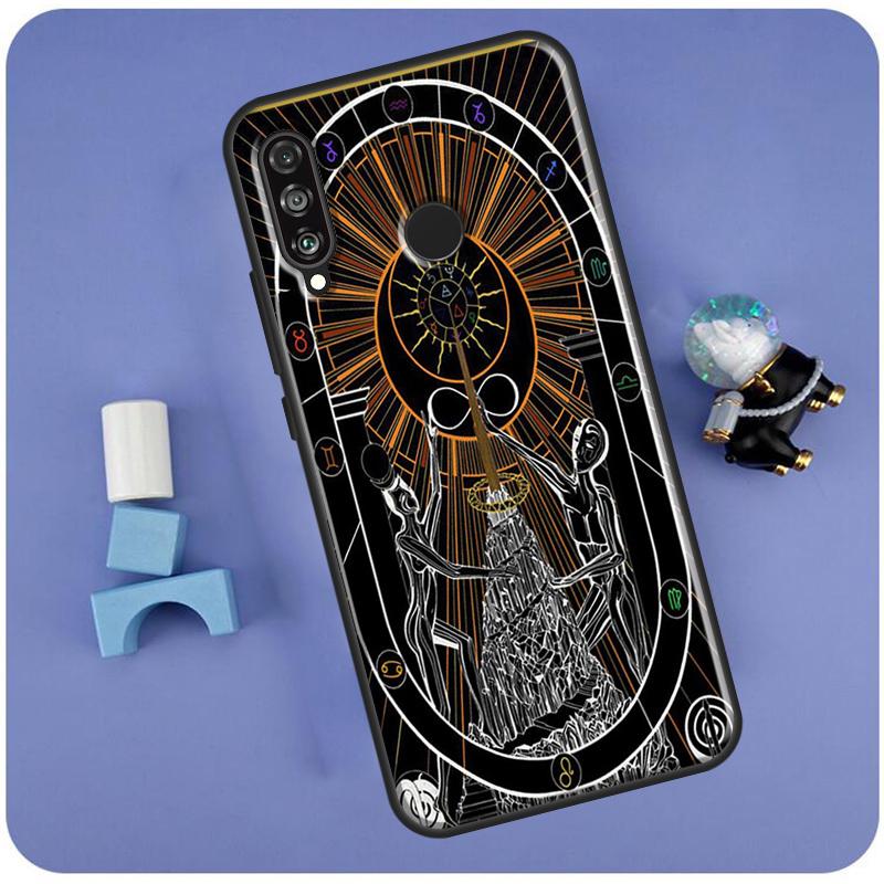 The SUN Tarot card For Huawei Nova Y60 Y61 Y70 Y72 Y73 Y90 Y91 12i 11i 3i 7i 8i 9 10 SE P20 P40 P30 Lite Case
