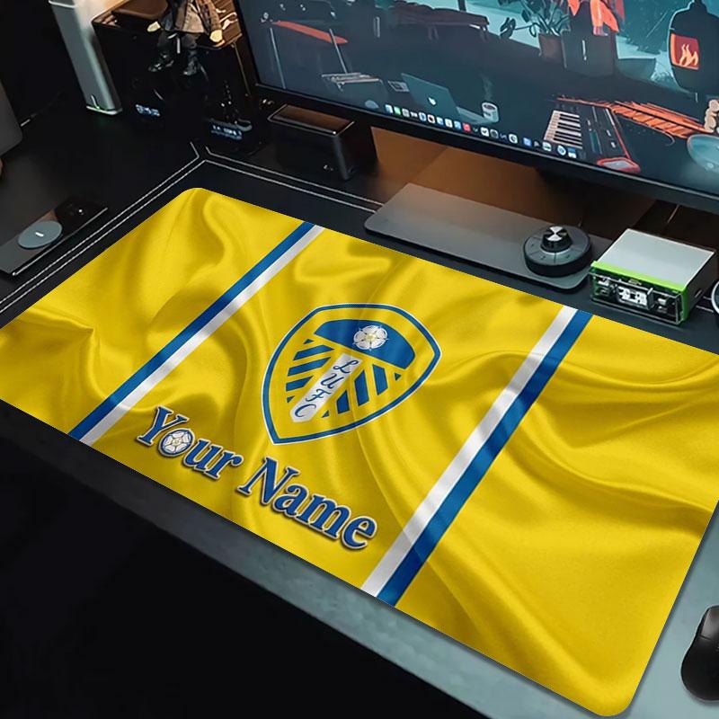 Leeds United Custom Name Large Size Mouse Pad Large Gaming Table Cushion Non-slip Laptop Tablet Big Mousepad XXL Mat Mini PC Playmat With Lock edge