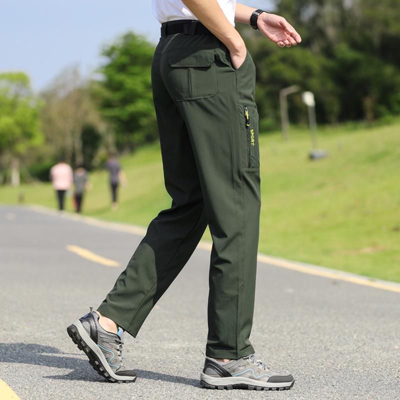 Men's Quick-Dry Lightweight Hiking Pants - Breathable, Loose Fit, Plus Size