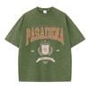 Summer Women Cotton Washed T-Shirts Fashion Design Pasadena Finest League Printed Tops Loose Distressed O-Neck Clothes