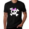 Cute Girly Skull Tshirt Minimalist Graphic Tee Shirt