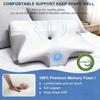 2025 Cervical Support Pillow for Neck Pain Relief Memory Foam Non-Collapse Pillow for Sleep Therapy Neck Injury Recovery Comfort