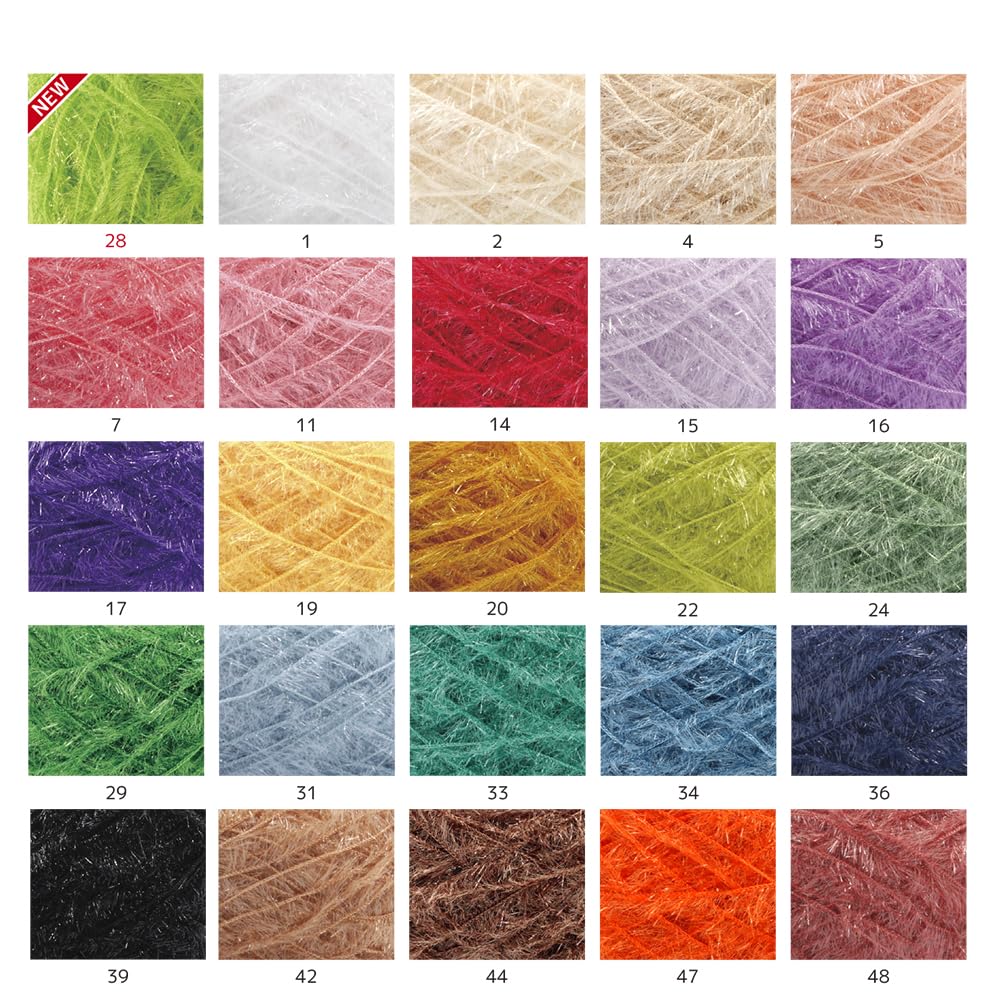 NASKA HI BUBBLE Hand Knitting Medium 90g Pack of Yarn, Weight, Col. 39, Black, (Approx. 215m), 4, NSB-1