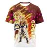 2026 New Family Matching Clothing Dragon Ball Cell 3D Print Round Neck Tshirt, Anime Splash Ink Style Full Print Casual Tops