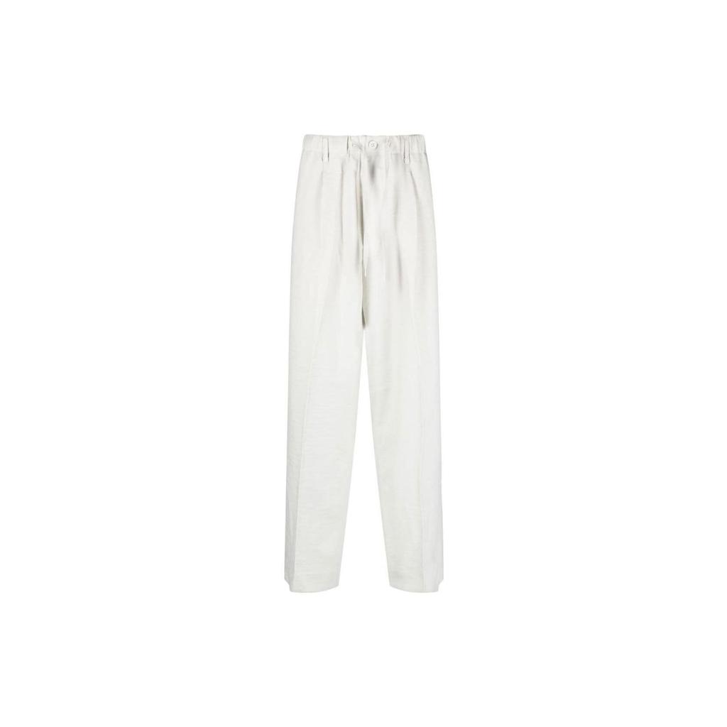 Y-3 Casual Pants Men's White Moderate Harem Pants IA1667