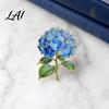 Literary Style Brooch Pin Enamel Flower Design with Smooth Edges Durable Pin Lightweight Zinc Alloy Badge for Jackets Scarves Bags Gift Artistic