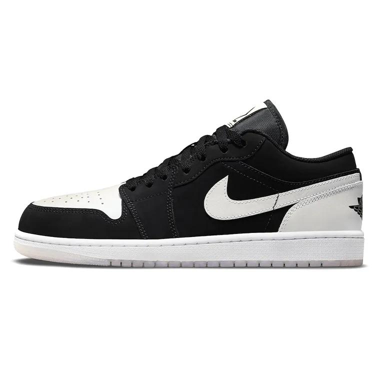 Air Jordan 1 Low SE 'Diamond' (Unisex) Black / White Vintage Basketball Shoes DH6931 001
