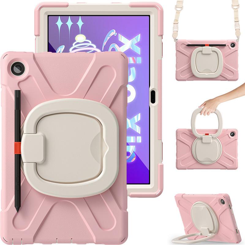 Geeignet für Lenovo Tab M10 3. 10.1 Piratenkönig PC Drehbarer Armbandständer Tablet-Hülle mit Riemen und Anti-Drop-Abdeckung
