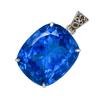 87 Ct Blue Topaz 925 Sterling Silver Pendant Certified Collection For Gift