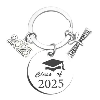 Llavero de graduación de la clase de 2025, regalo inspirado en la universidad, la escuela secundaria, el colegio, el recuerdo para estudiantes de último año