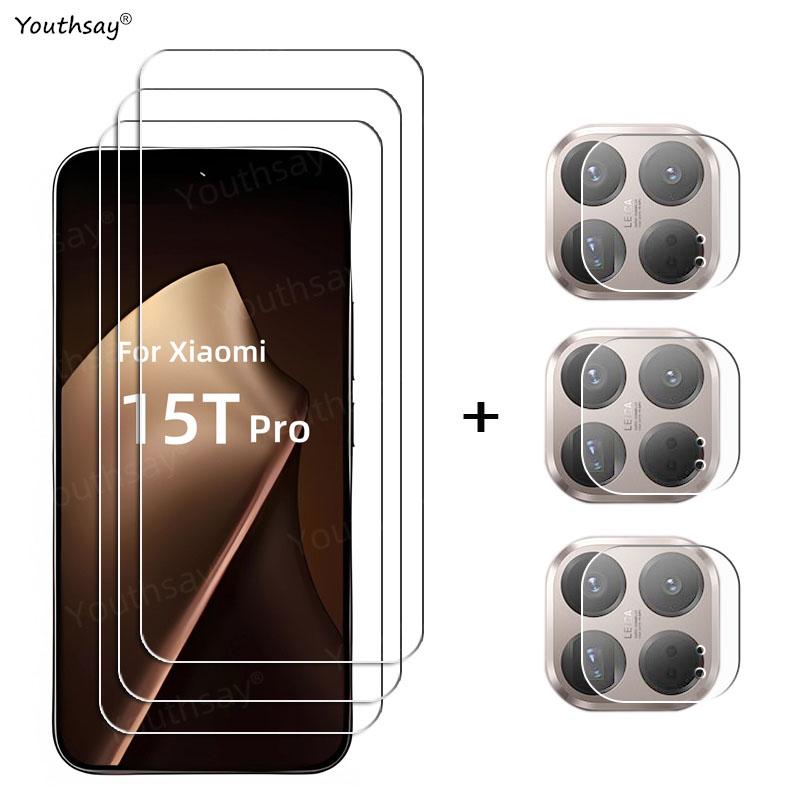Full Gule Glass For Xiaomi 15T Tempered Glass Xiaomi 15T Pro Screen Protector Protective Phone Camera Lens Film Xiaomi 15T Glass
