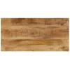 Coffee Table 100 X 50 X 35 Cm Solid Mango Wood and Steel