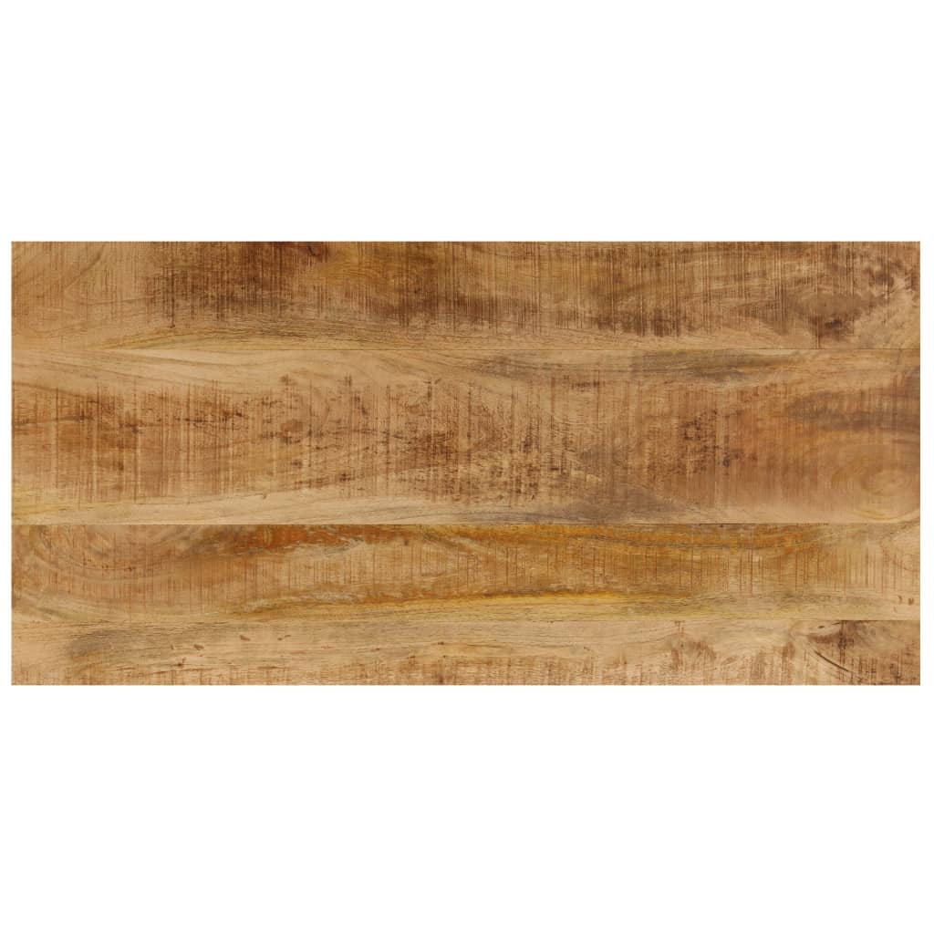Coffee Table 100 X 50 X 35 Cm Solid Mango Wood and Steel