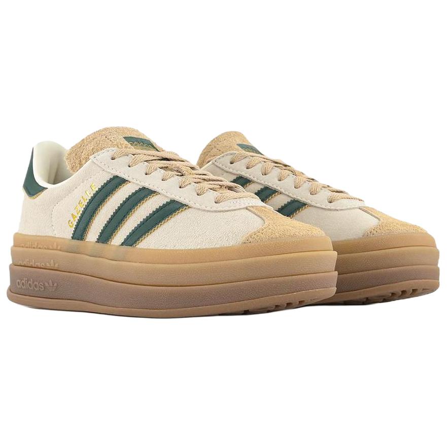 Adidas Gazelle Bold Magic Beige Collegiate Green Women's ID7056