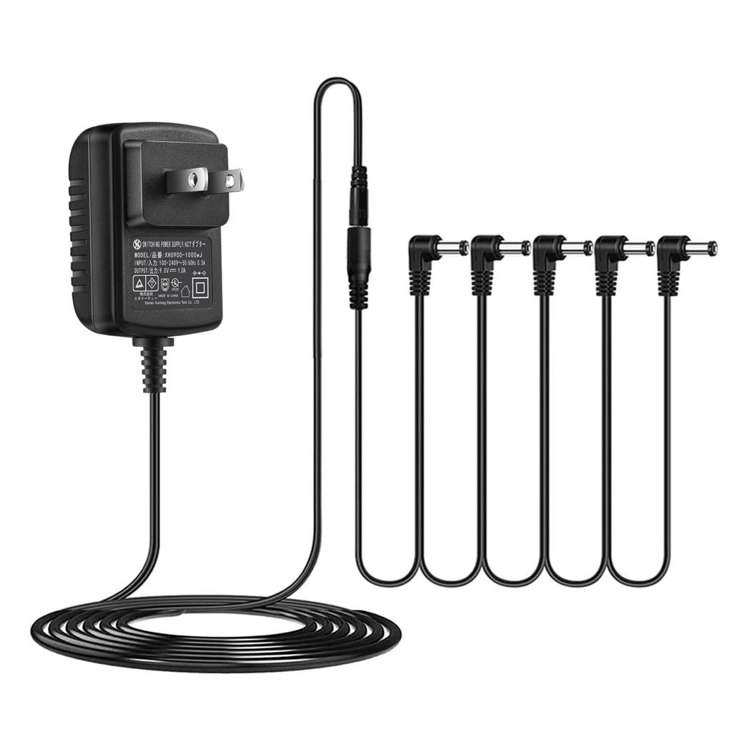 PSE Certified DC9V1A AC Adapter Center Power Supply Power Adapter for Electric Guitar Effect Pedals Outer Diameter Diameter Power Cable Security-01