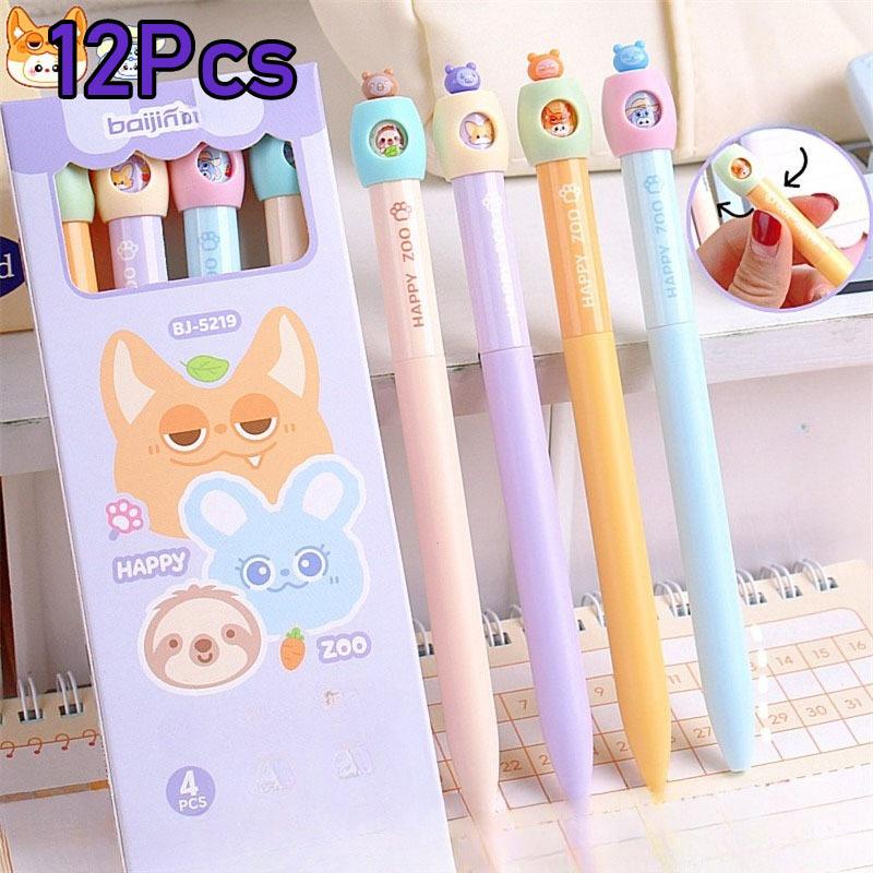 

8Pcs Cute Decompression Press Gender-neutral Pen, Candy-colored Jumping Pen, Primary School Students Brush Special Pen for Office Pen 8Pcs