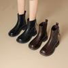 Brown Maillard short boots women's new autumn platform super hot Chelsea boots Martin boots