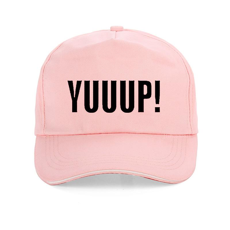 

Summer Style Funny Adult YUUUP! Print letters Baseball cap High Quality 100%Cotton Unisex adjustable snapback hat bone