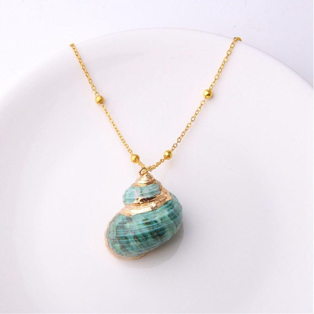 Fashion Girls Boho Beach Sea Conch Shell Pendant Shell Necklace Jewelry