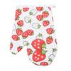 Oven Gloves Polyester Cotton Material Printed Pattern Lanyard Design Cooking Microwave Mitts for