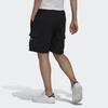 Adidas Originals Trefoil Cargo Shorts With Side Pockets And Drawstring Men Bottoms Black H09109