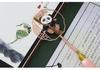 Cute Panda with Tassels - Peach Blossom Art Bookmark