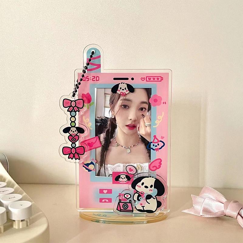 Arylic Photocard Holder 3 Inch Kawaii Photo Frame Picture Protector Card Case Idol Star Photo Binders Photo Packaging Supplies