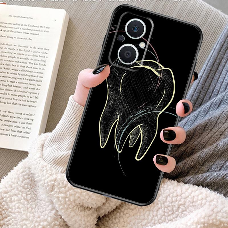 Zahnarzt Zahnmuster Hülle Für OPPO Reno 12 F 13 13F 11F 8T 7 8 10 Pro OPPO Find X8 Pro X6 X3 X5 Lite Abdeckung Fundas