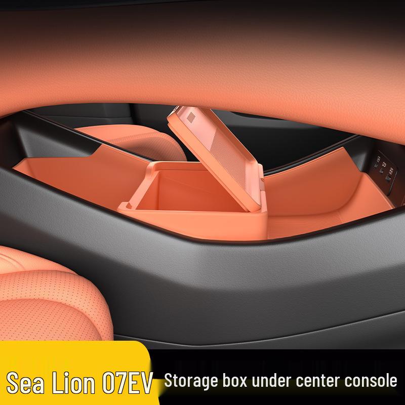 Hiace 07EV Dustproof Silicone Storage Box: Fits 25 Models, Perfect for Center Console Organization.