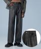 Sperone Cracked Leather Loose Pants (Black)
