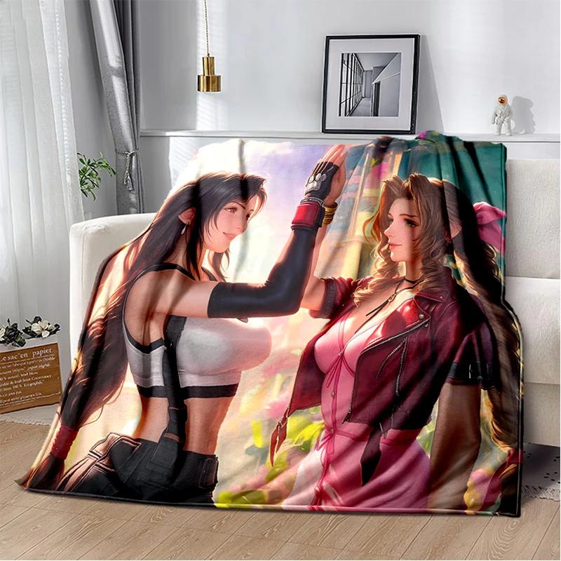 New Style Cloud Tifa Aerith Final Fantasy Games Sephiroth Blanket,Soft Throw Blanket for Home Bedroom Bed Sofa Cover Kids