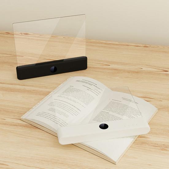 Luz de Leitura LED Recarregável Plana para Livros com Temporizador Inteligente e Desligamento Automático Lâmpada com Dimerização Contínua para Proteção Ocular